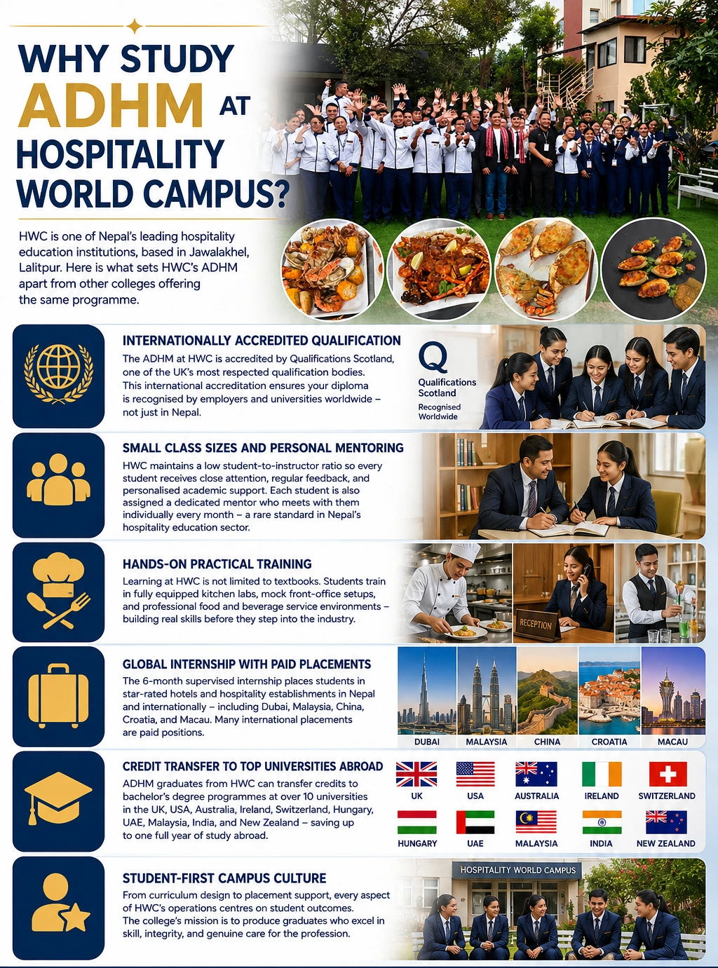 why study adhm at hospitality world campus