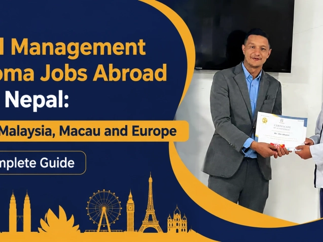 Hotel Management Diploma Jobs Abroad from Nepal: Dubai, Malaysia, Macau and Europe