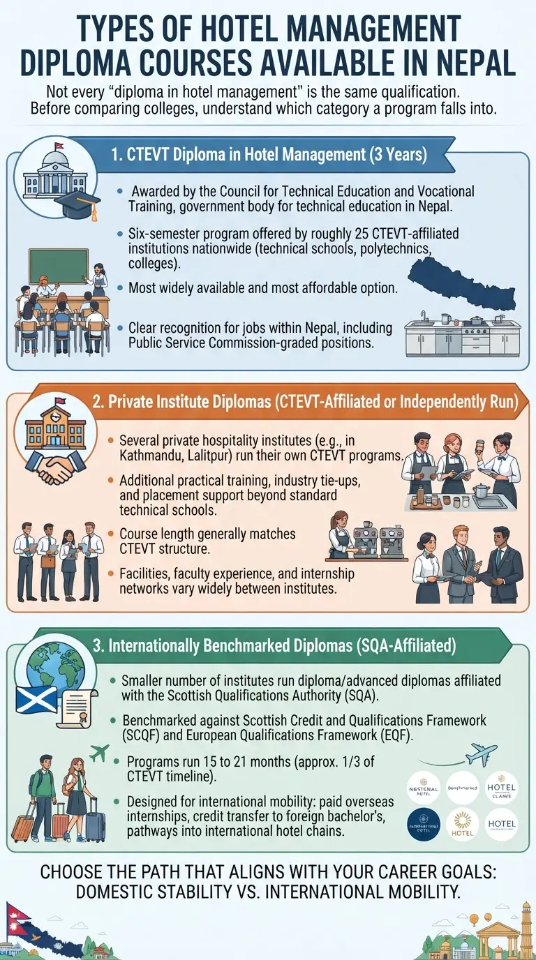 Types of Hotel Management Diploma Courses Available in Nepal
